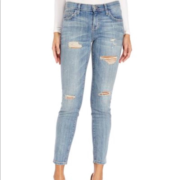 Current/Elliott | Jeans | Current Elliot Stiletto Splatter Paint Jean ...